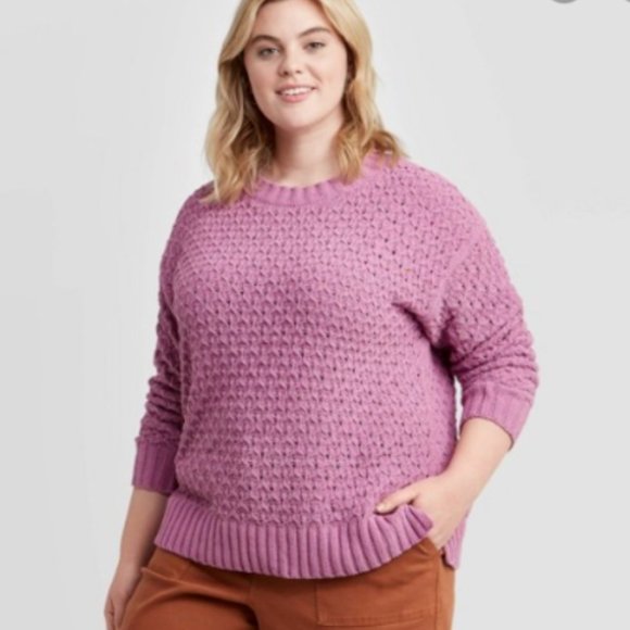 Ava & Viv Sweaters - Ava Viv 2X Purple Women’s Sweater Pull Over